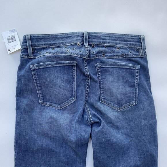 Guess Women’s Brittney Skinny Ankle Jeans Studded Distressed Blue Denim Size 28 - Picture 14 of 16
